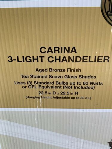 Hampton Bay Carina 3 Light Aged Bronze And Similar Items