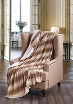 HONEY TWIST Faux Fur Sherpa Luxury Throw Light Weight Blanket 50 in x 70 in