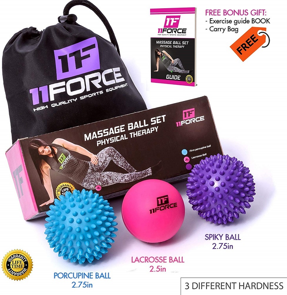 Massage Ball Set - (Set Includes 2 Spiky Balls and 1 Lacrosse Ball) - Excellent