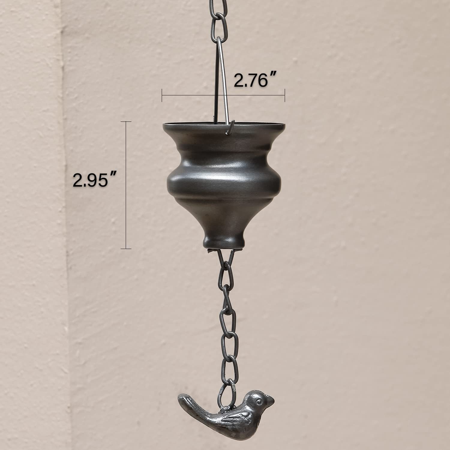 Rain Catchers Chain, Replacement Downspout for Gutters?Dark Grey ...