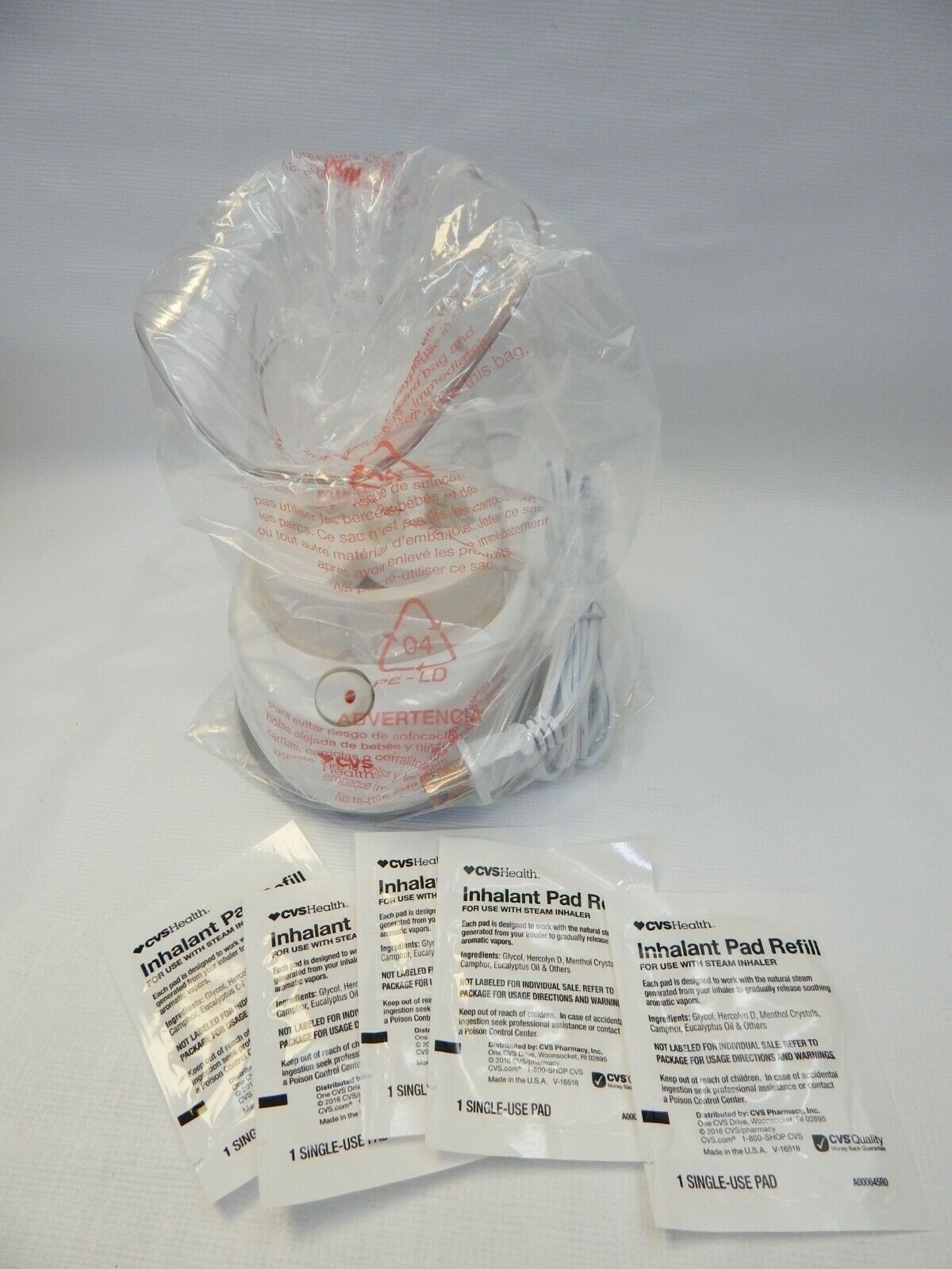 CVS Health Personal Electric Steam Inhaler Humidifier Inhaler Hydration