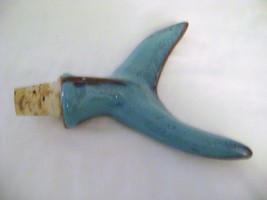 Handcrafted Waters Pottery Whale Tail Stopper - $15.00