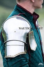 NauticalMart Steel Pauldrons "The Kingmaker"; Medieval Pauldrons Armor