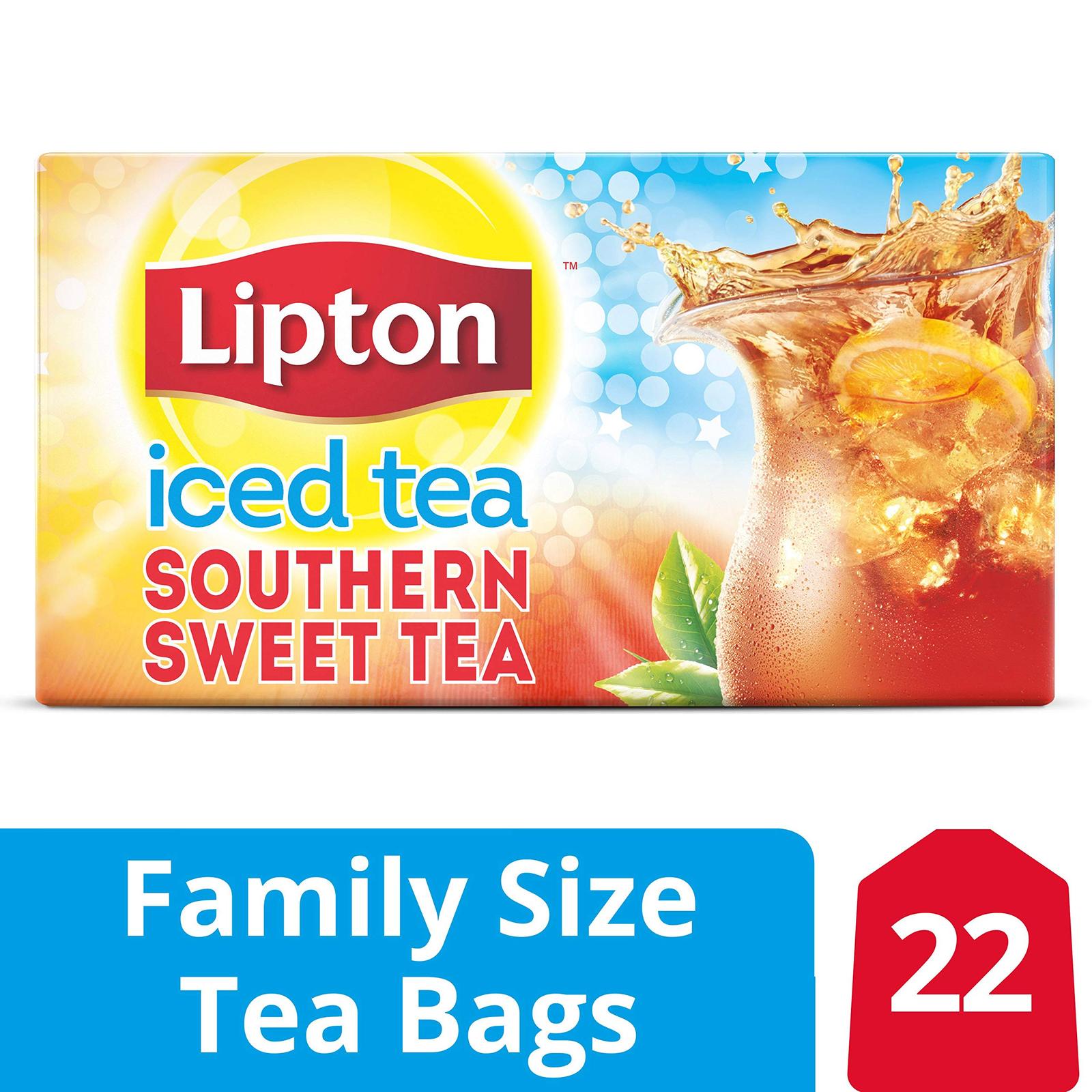 Lipton Family Tea Bags Southern Sweet Tea 22 ct, pack of 6 Tea