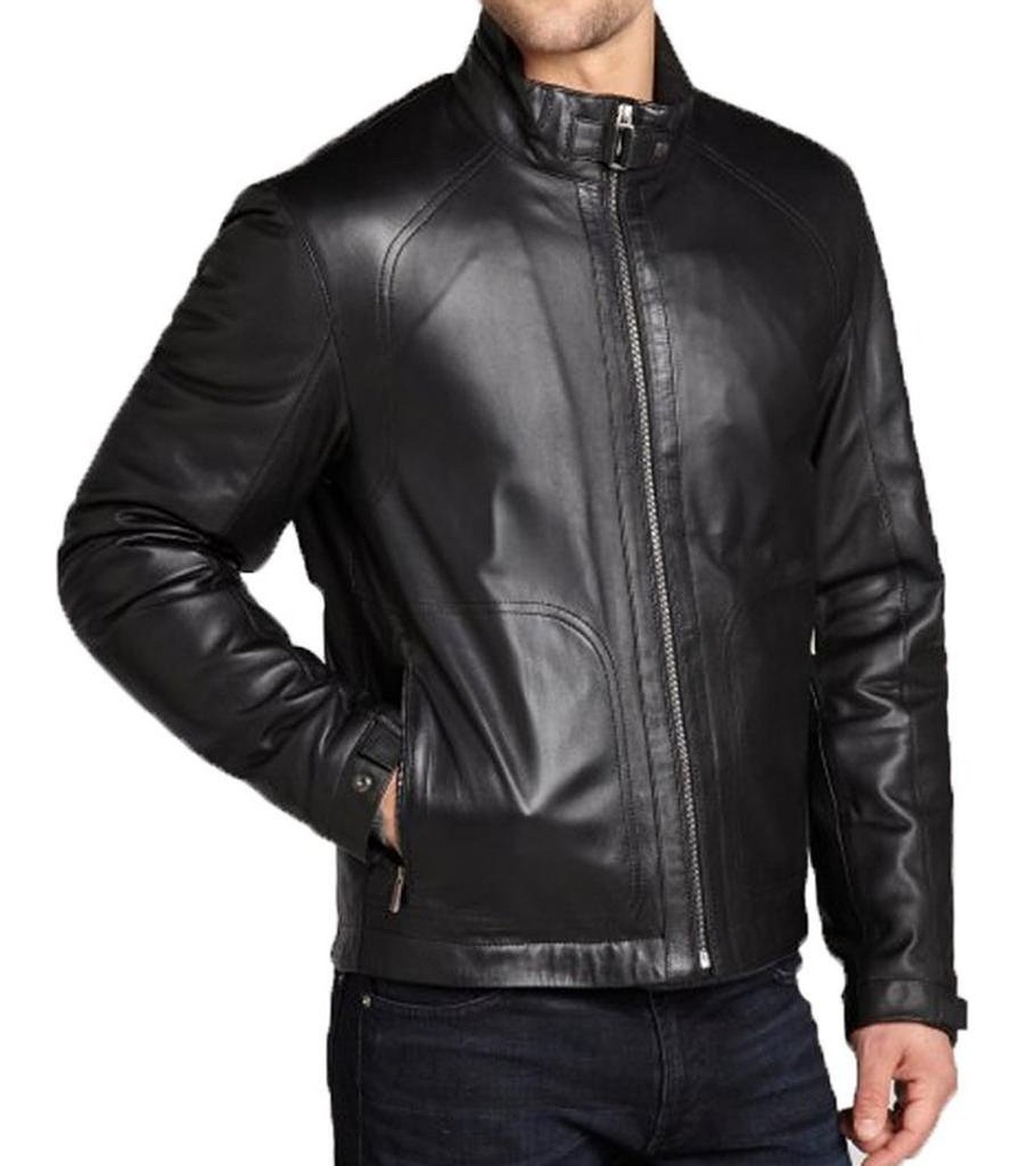 Design Man genuine Handmade men leather jacket real leather jacket for ...