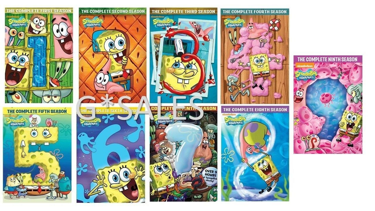 SpongeBob SquarePants Series Complete Season 1-9 (1 2 3 4 5 6 7 8 9 ...
