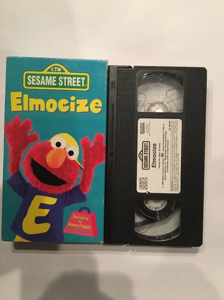 ELMOCIZE:Sesame Street(VHS)Cyndi Lauper, Elmo,Muppets-TESTED-RARE-SHIPS ...