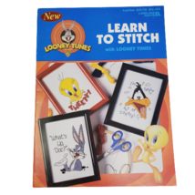 Looney Tunes Learn To Stitch Cross Stitch Leaflet #2972 Leisure Arts 1997 - $14.36