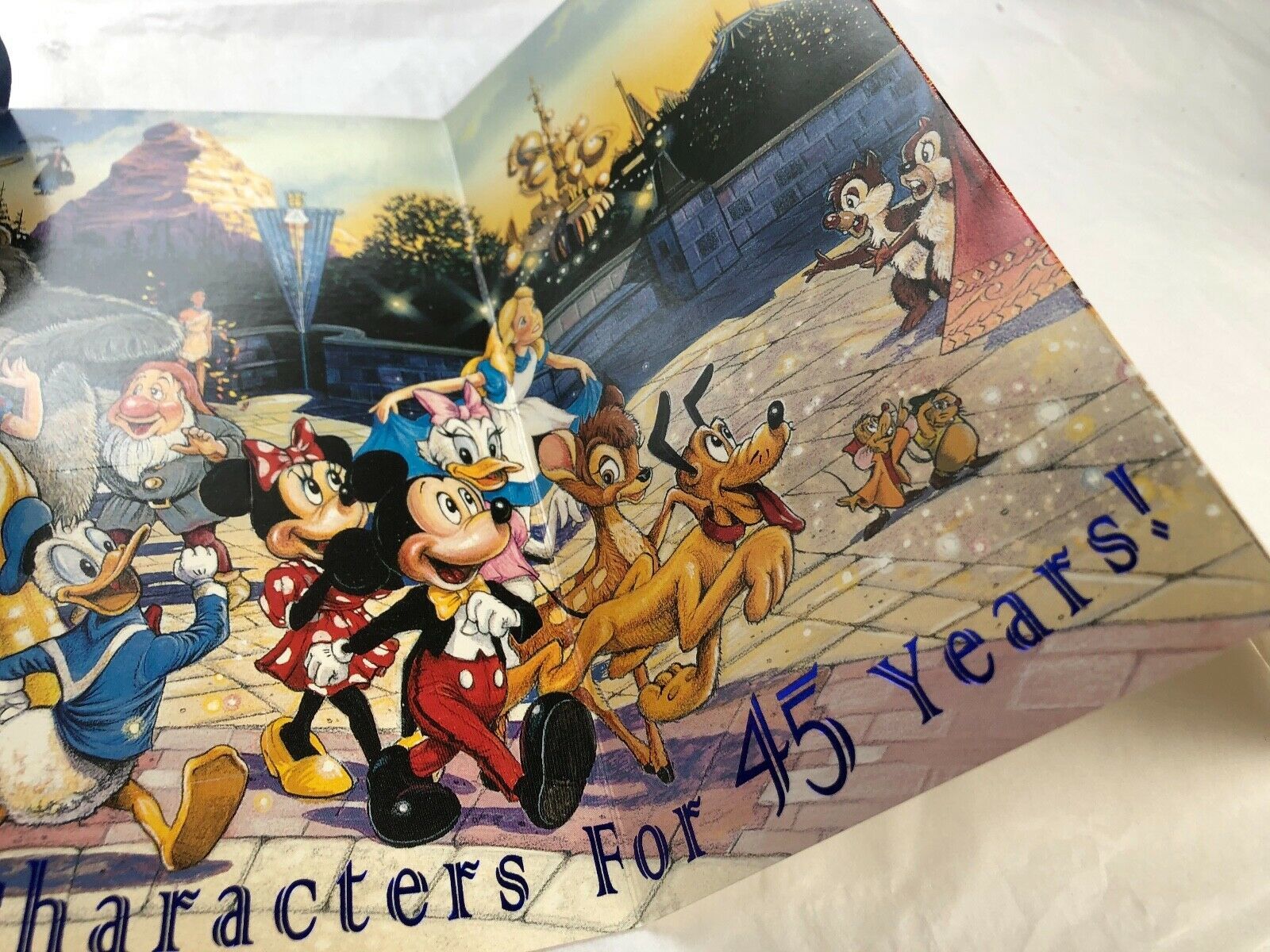 Disneyland's 45th Anniversary Limited Edition fold out Commemorative  Passport