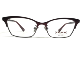 Coach Eyeglasses Frames HC 5041 Terri 9141 Satin Burgundy/Satin Dark Silver 140 - $75.52