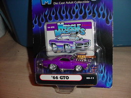 Muscle Machines '66 Pontiac Gto 00-11 Purple Mip Free Usa Shipping - $11.29