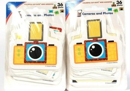 2 Carson Dellosa Education Colorful Cutouts Mini Assorted Cameras and Photos