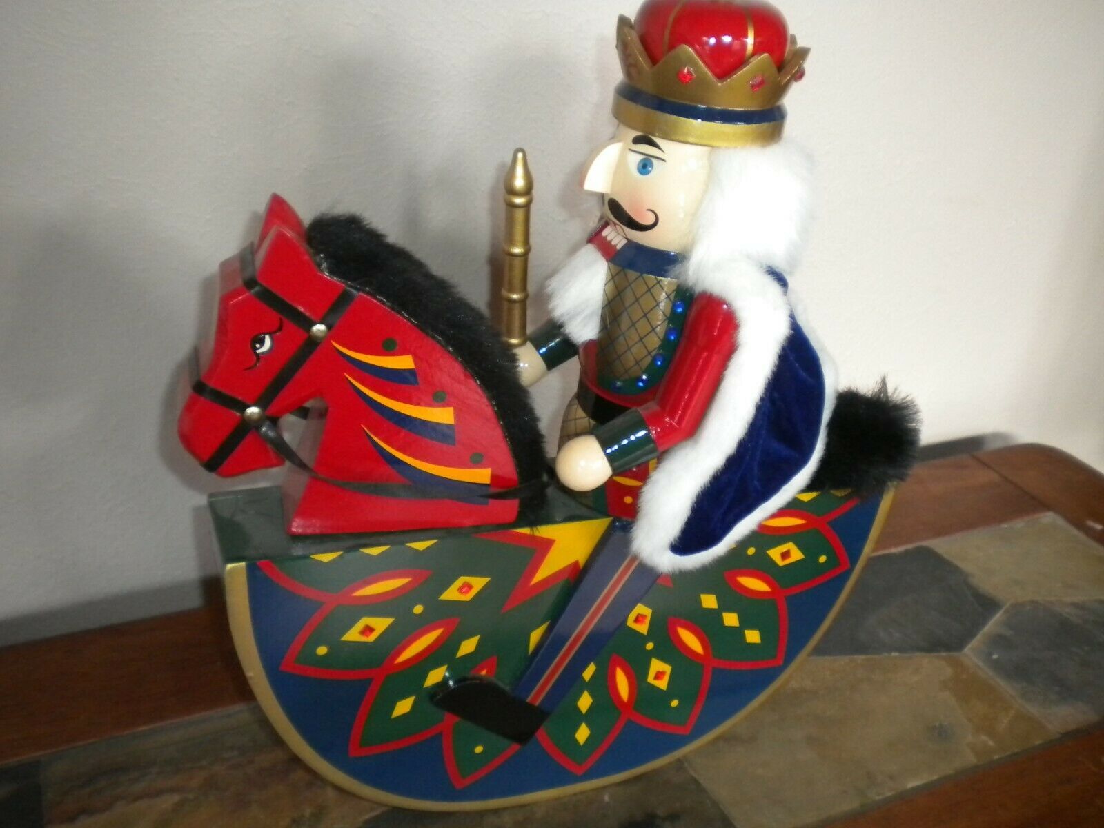 Kirkland Nutcracker Rocking Horse Wooden Christmas Decor #663605 ...