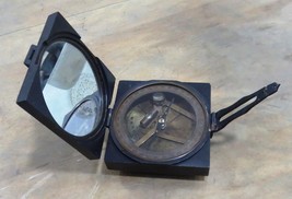 NauticalMart Antique Vintage Look Geologist 3" Brass Brunton Compass With Mirror