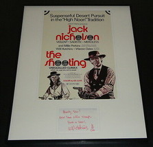 Will Hutchins Signed Framed 16x20 Handwritten Note & Poster Display The Shooting image 1