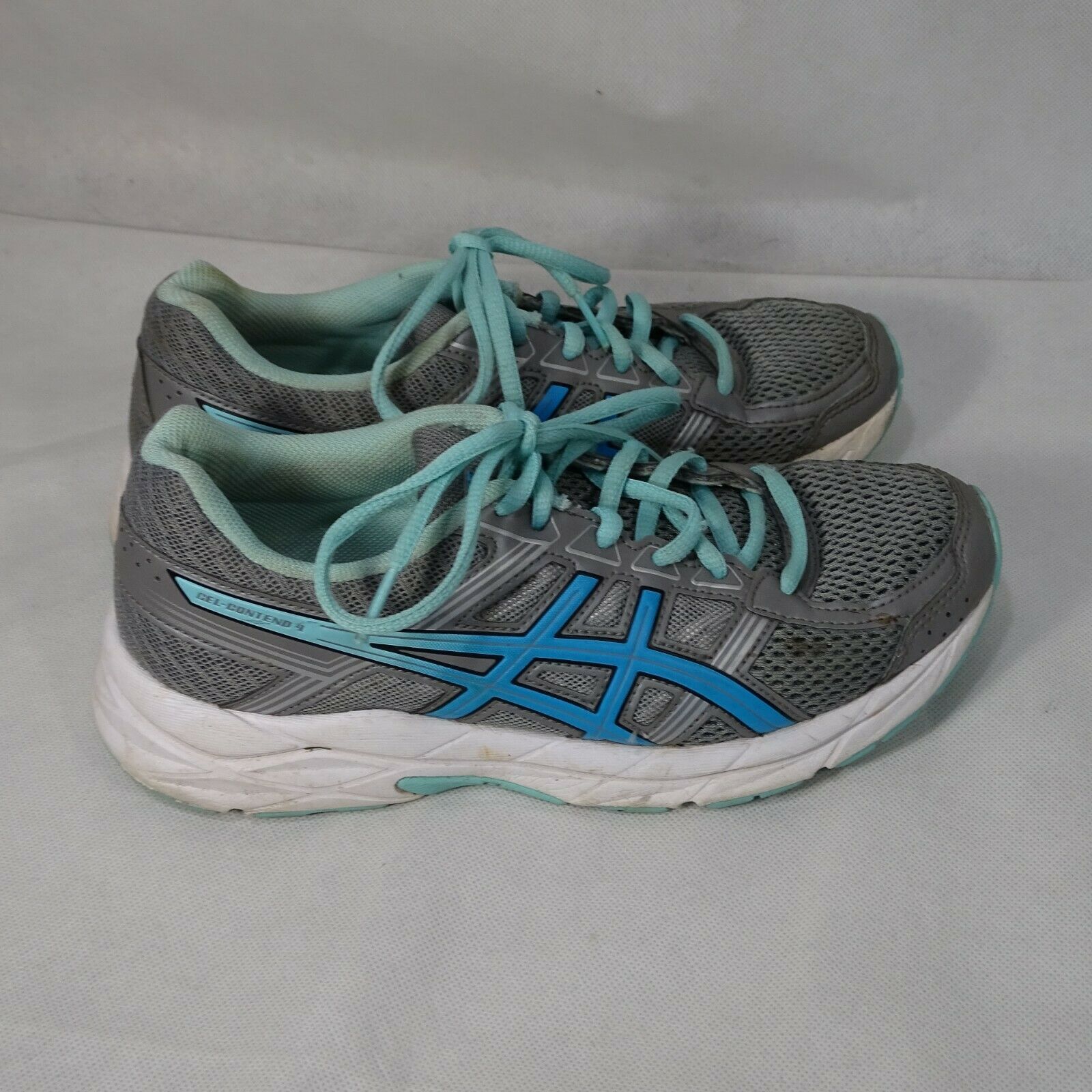 Asics Gel-Contend 4 Ortholite Sneakers Shoes Women Size 7 Gray Blue ...