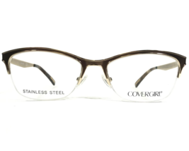 Covergirl Eyeglasses Frames CG0543 049 Brown Gold Cat Eye Half Rim 54-18-140 - $37.22