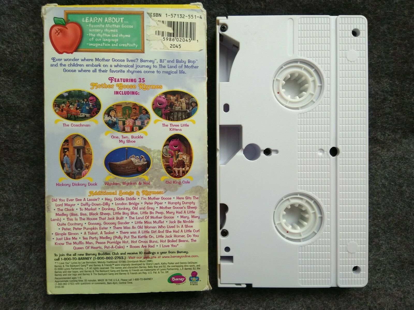 VHS Barney - Barneys Rhyme Time Rhythm (VHS, 2000) - VHS Tapes