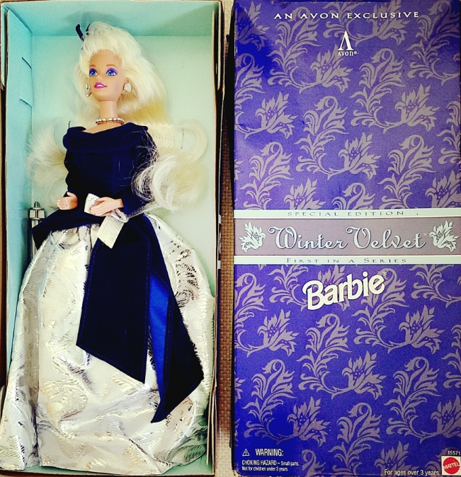 winter velvet barbie 1995