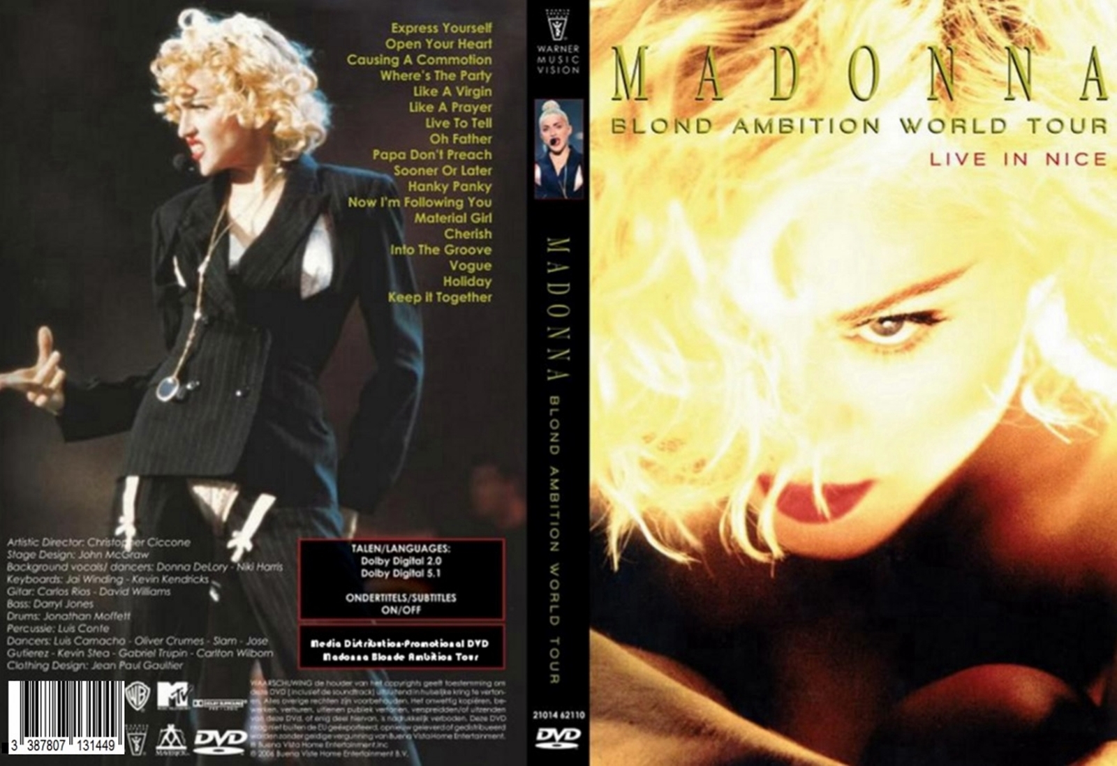 Madonna Blond Ambition World Tour Live Dvd And 50 Similar Items