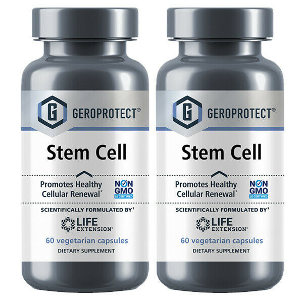 Life Extension GeroProtect Stem Cell 2X60 Caps Trans-Resveratrol/Livinol