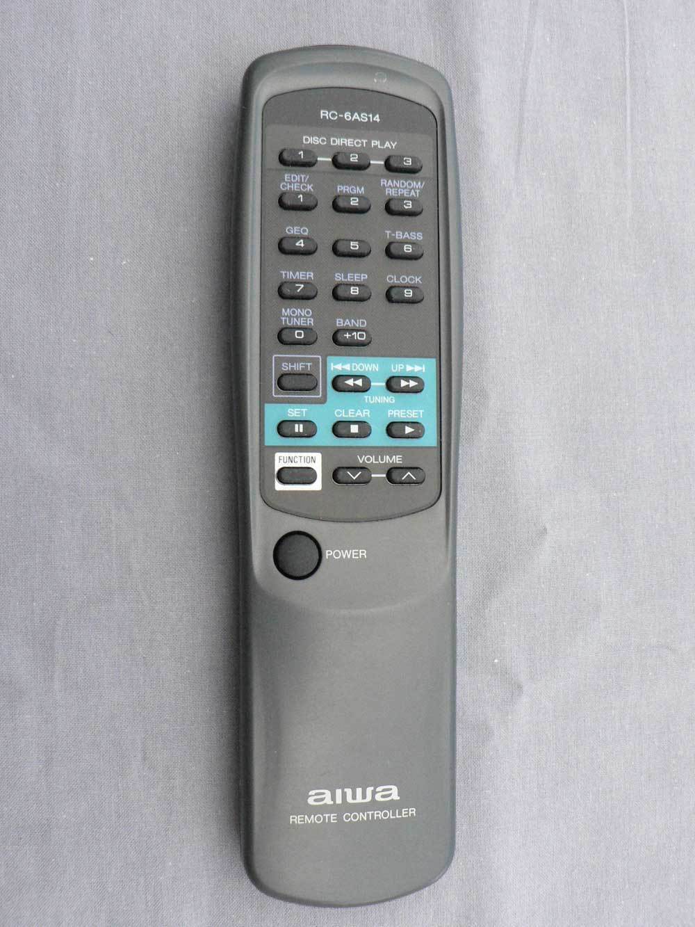 Télécommande Officielle AIWA RC-6AS14 Pour TV/Audio - Occasion Fonctionnelle
