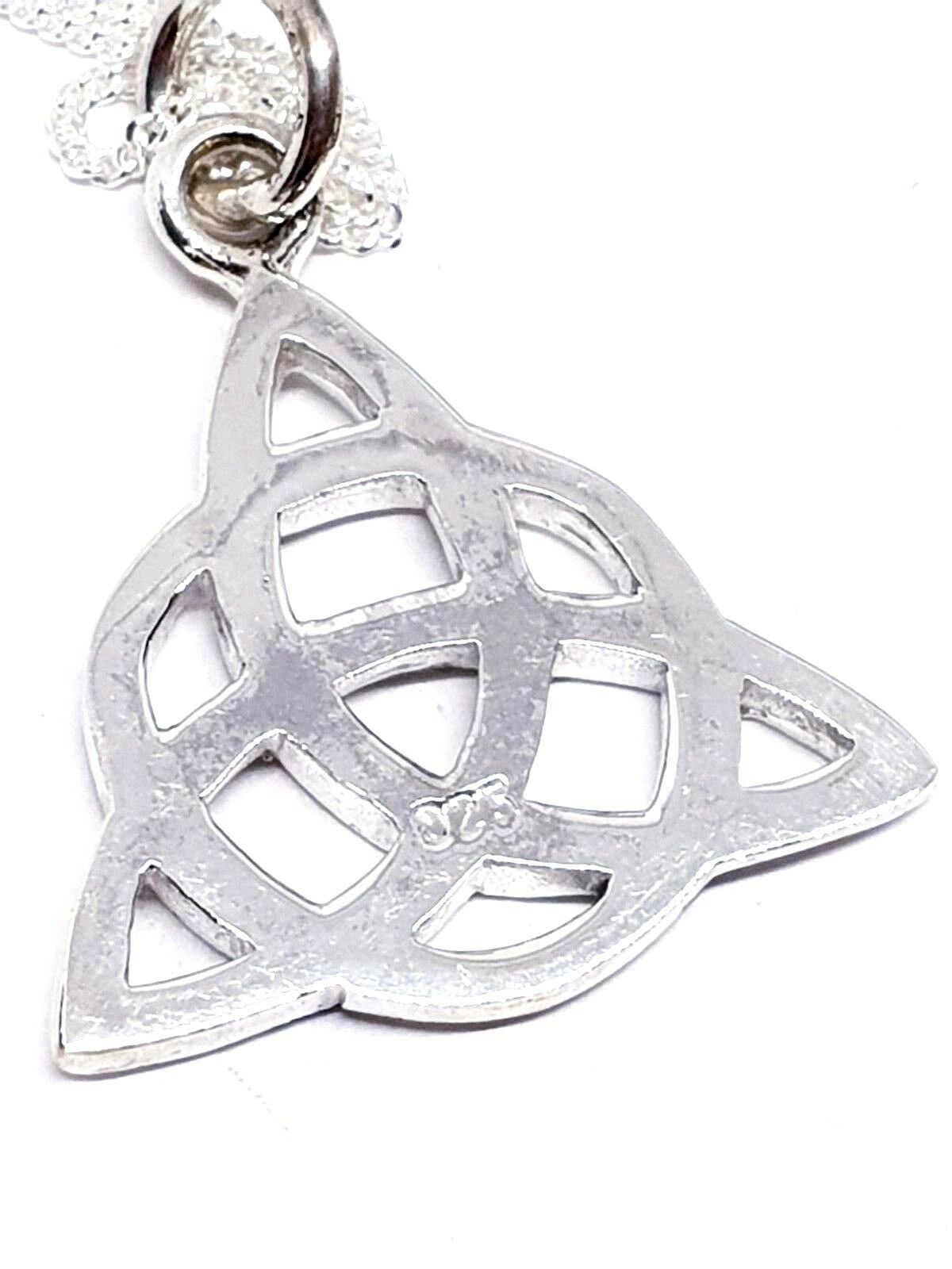 Triquetra Celtic 925 Silver Pendant Curb Chain Protection Constantine ...