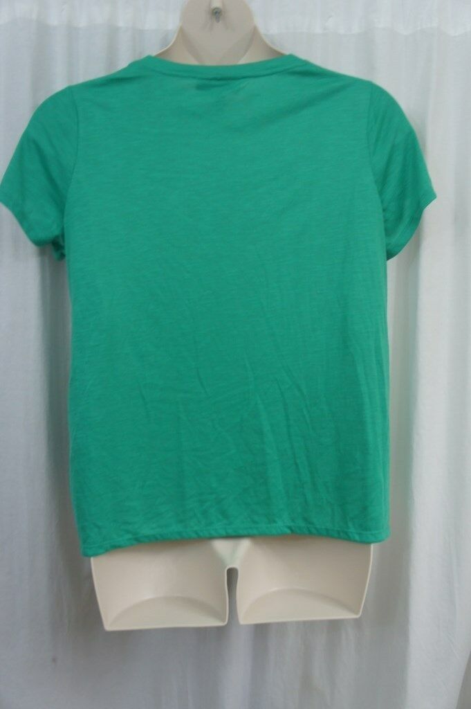 Style & Co. Womans T-Shirt Sz 0X Emerald Stone Green V-Neck Short ...