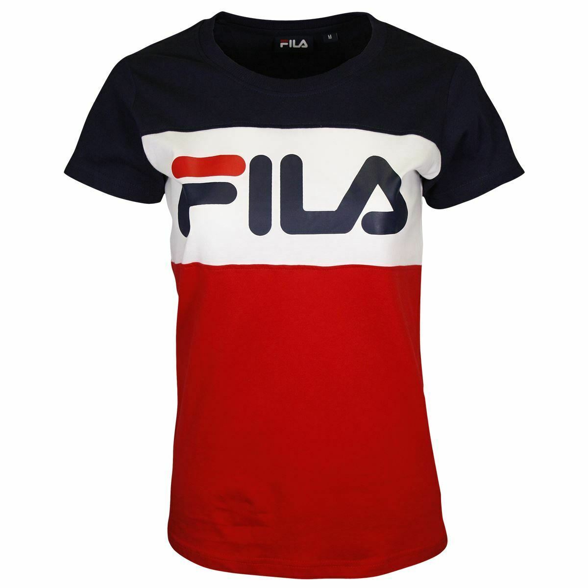 FILA Women's Three-Tone Classic Logo S/S T-Shirt (S25)