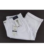 Rafaella Weekend Comfort Womens Skimmer Cuffed Denim Shorts White 10 RSB... - $9.90