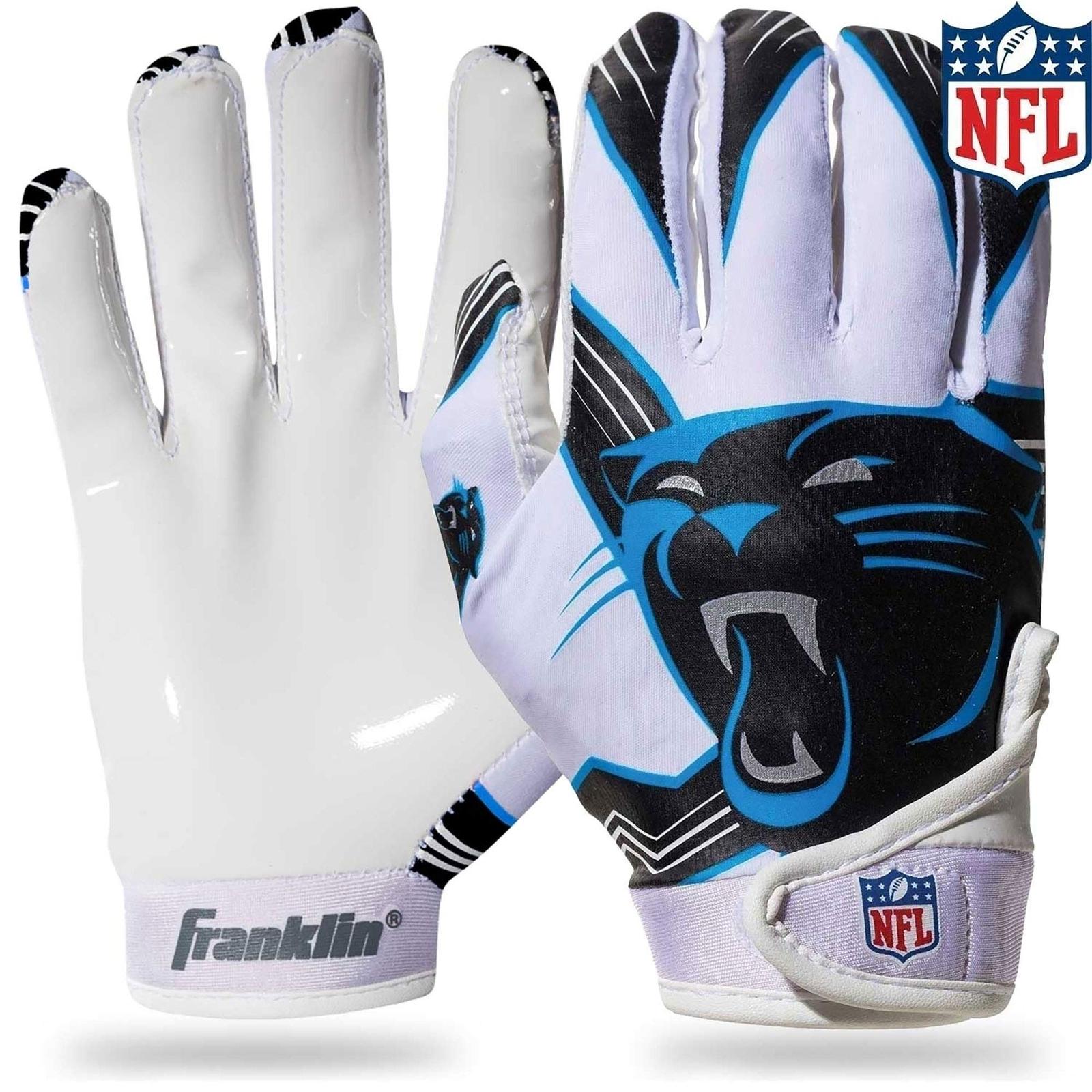 Franklin Sports NFL Team Licensed Youth Football Receiver Gloves (Pair) Carolina - Gloves