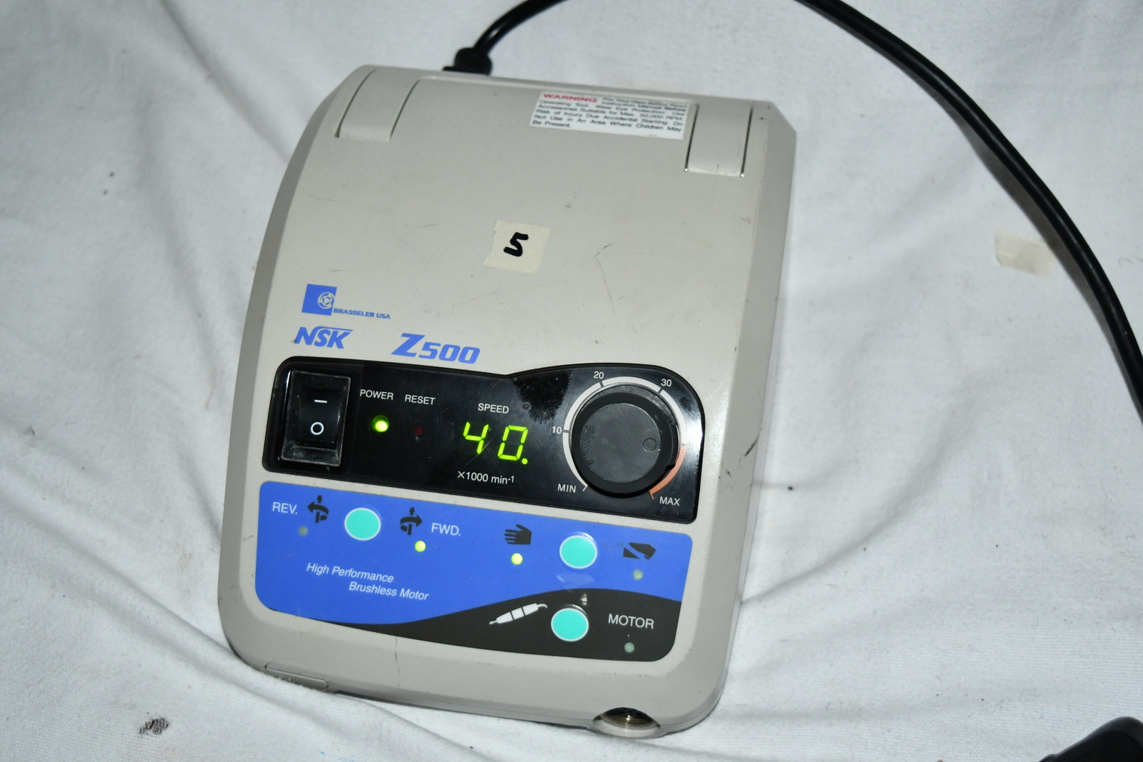 NSK Nakanishi Z500 Motor Dental Console Handpiece Only as pictured W4 9