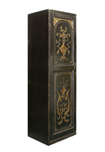 Chinese Vintage Golden Graphic Dresser Cabinet cs1465 - $1,900.00