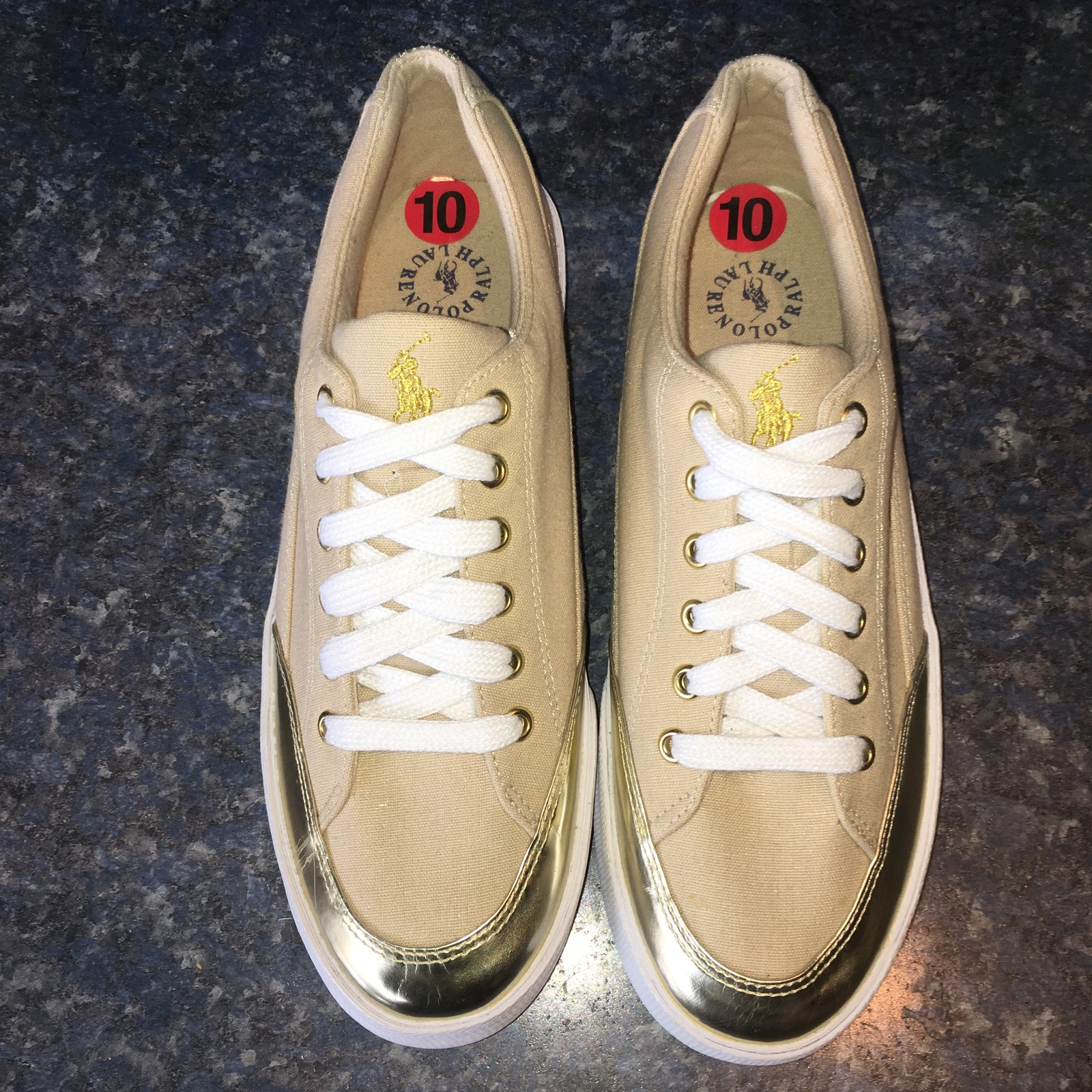ladies ralph lauren canvas trainers