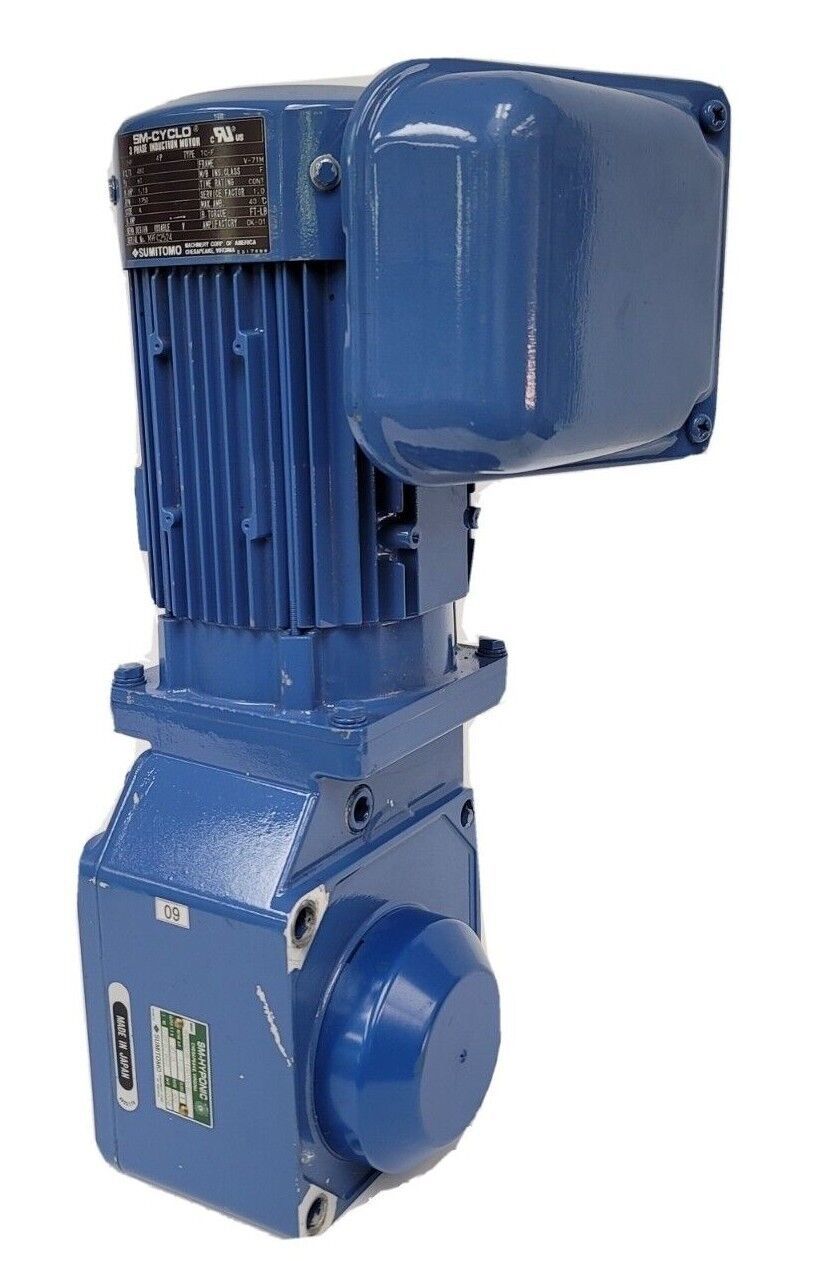 SUMITOMO RNYMS051320A60 SMHYPONIC GEARMOTOR TCF SMCYCLO 1/2HP 480V