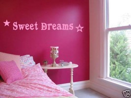 Sweet Dreams Girls Bedroom Nursery Wall Art Decal 36" - $18.80