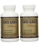 Anti-Gray Hair 7050 Restore Natural Hair Color 60 Capsule Per Bottle, 2 ... - $17.57