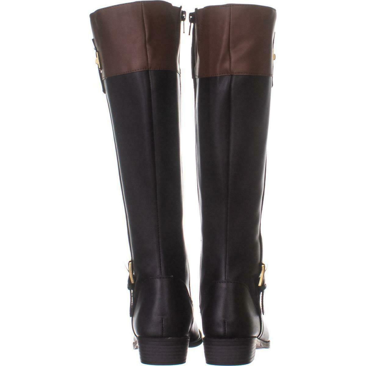 black wide calf riding boot