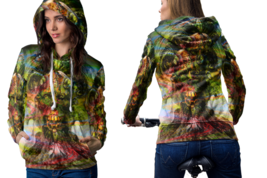 Psychedelic face zombi dmt hoodie women thumb200