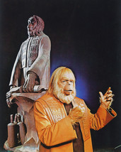 Maurice Evans in Beneath the Planet of the Apes 16x20 Canvas in front of statue - $69.99