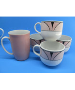 4 Royal Mosa Holland Tea cups Bonus Fitz &amp; Floyd Mug Pink Lot 5 pieces - $12.73
