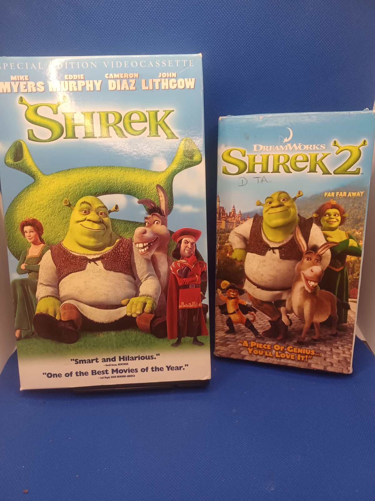 Shrek 1 (2001) & Shrek 2 (2004) - 2 Preowned Vhs Tapes - VHS Tapes