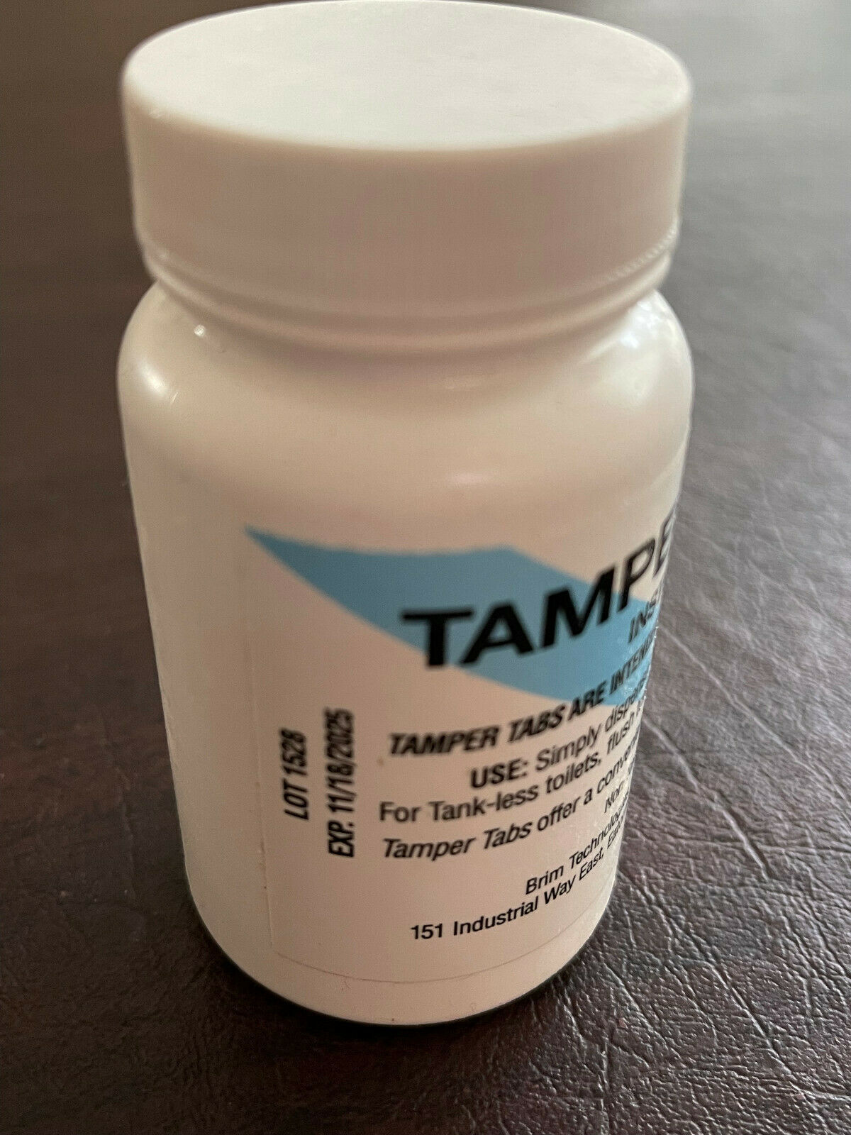 NEW Brim Tamper Tabs Blue Instanced Drug testing Bluing Agent Tablets 100 Count Drug Testing