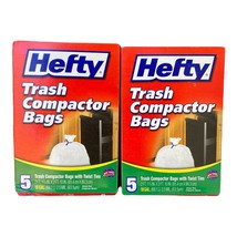 Hefty Trash Compactor Bags 18 Gallon Backpack Liners 10 Bags Total FREE ... - $25.94