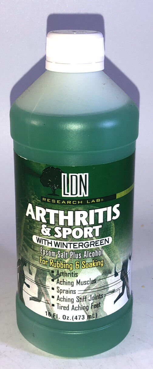 16oz LDN Research Arthritis & Sport W Wintergreen Epsom Salt Plus Alcohol-SHIP24
