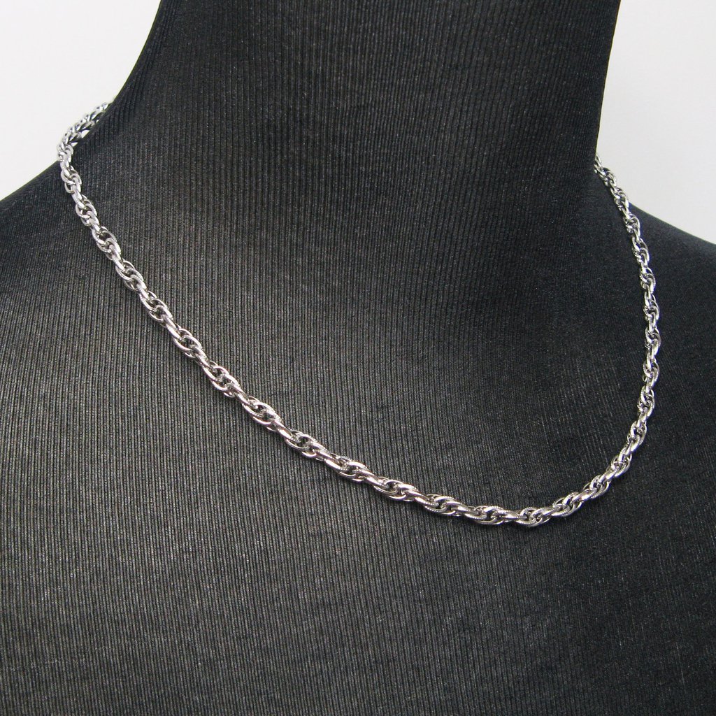 Stainless Steel Strip Wire Loose Rope Chain Necklace 5mm 40