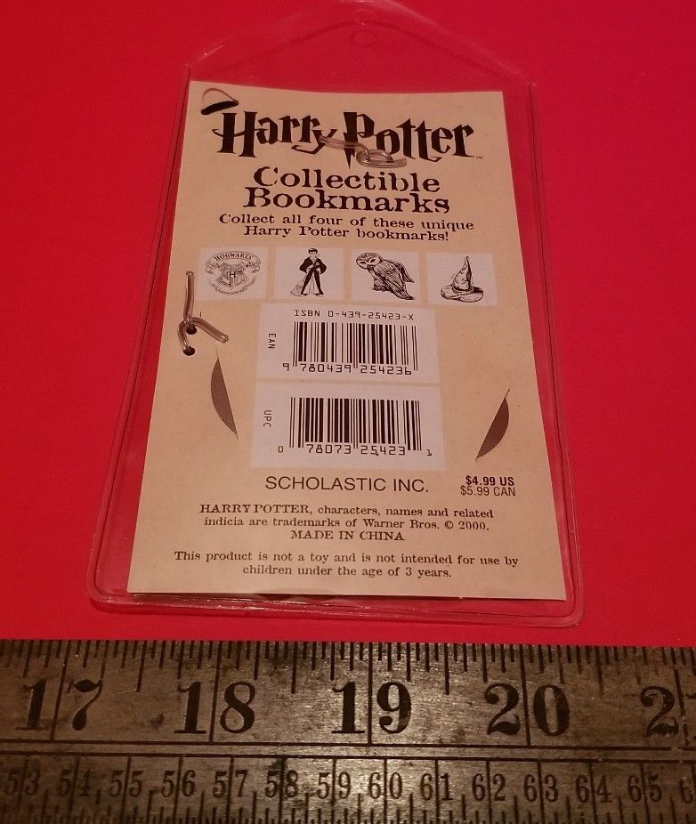 Harry Potter Bookmark Sorting Hat Collectible Book Mark Scholastic