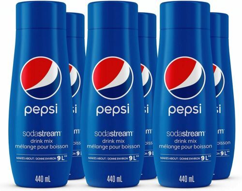 Pepsi Flavour for SodaStream 440mL x 6 From Canada FRESH Fast Shipping