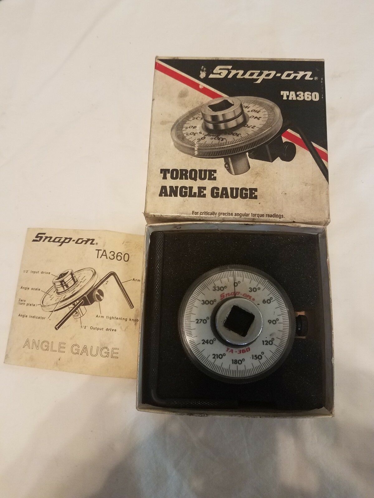 SnapOn Torque Angle Gauge, 1/2" Square Drive TA360 Everything Else