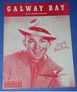 BING CROSBY VINTAGE SHEET MUSIC 1947/GALWAY BAY - $22.99